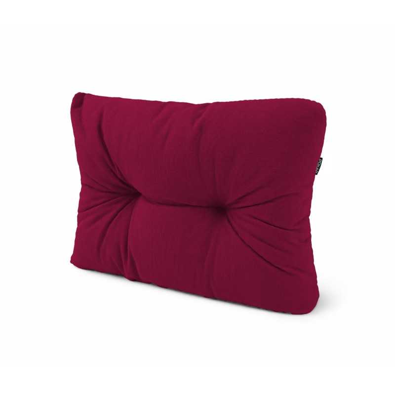 Coussin de Latéral pour Palette, Matelassé, 60x40x15 cm, Bordeaux