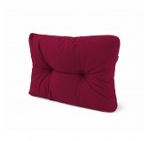 Coussin de Latéral pour Palette, Matelassé, 60x40x15 cm, Bordeaux