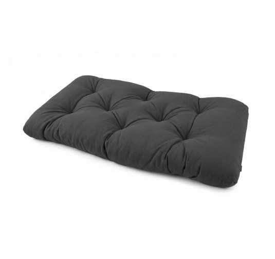 Coussin de Siège Matelassé pour Palettes , 120x60x15 cm, Anthracite