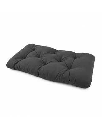 Coussin de Siège Matelassé pour Palettes , 120x60x15 cm, Anthracite