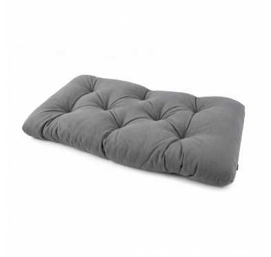 Coussin de Siège Matelassé pour Palettes , 120x60x15 cm, Gris