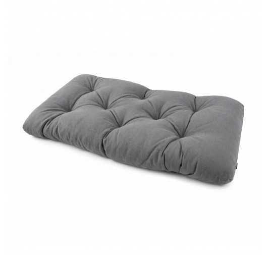 Coussin de Siège Matelassé pour Palettes , 120x60x15 cm, Gris