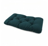 Coussin de Siège Matelassé pour Palettes , 120x60x15 cm, Vert Foncé