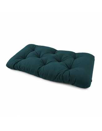 Coussin de Siège Matelassé pour Palettes , 120x60x15 cm, Vert Foncé