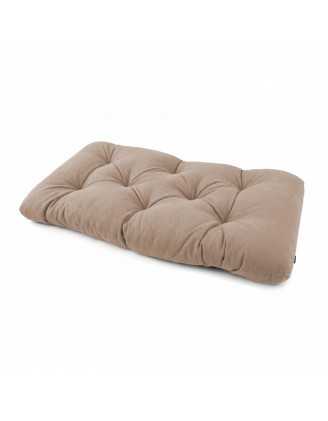Coussin de Siège Matelassé pour Palettes , 120x60x15 cm, Beige