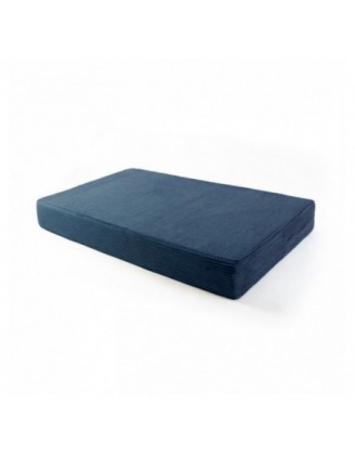 Coussin de siège pour palettes | Velours côtelé | 120x80 cm | Couleur bleu foncé