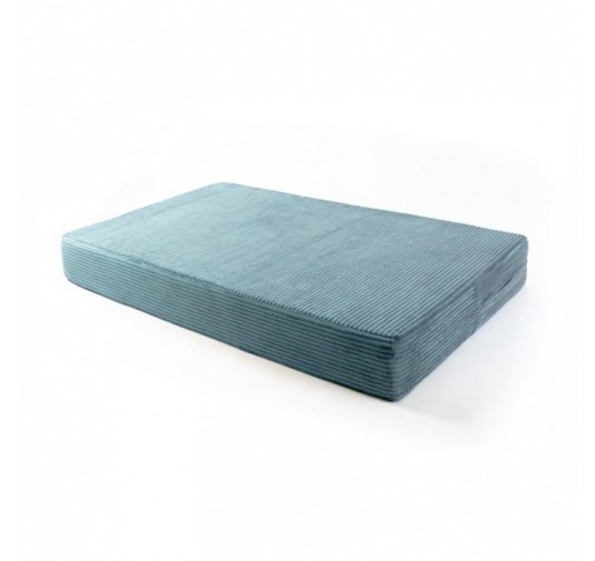 Coussin de siège pour palettes | Velours côtelé | 120x80 cm | Couleur bleu