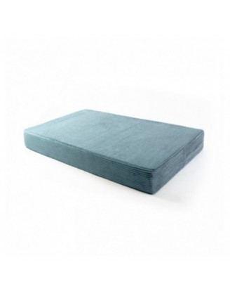 Coussin de siège pour palettes | Velours côtelé | 120x80 cm | Couleur bleu