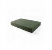 Coussin de siège pour palettes | Velours côtelé | 120x80 cm | Couleur vert foncé