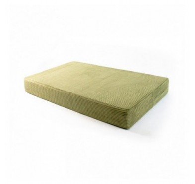 Coussin de siège pour palettes | Velours côtelé | 120x80 cm | Couleur vert