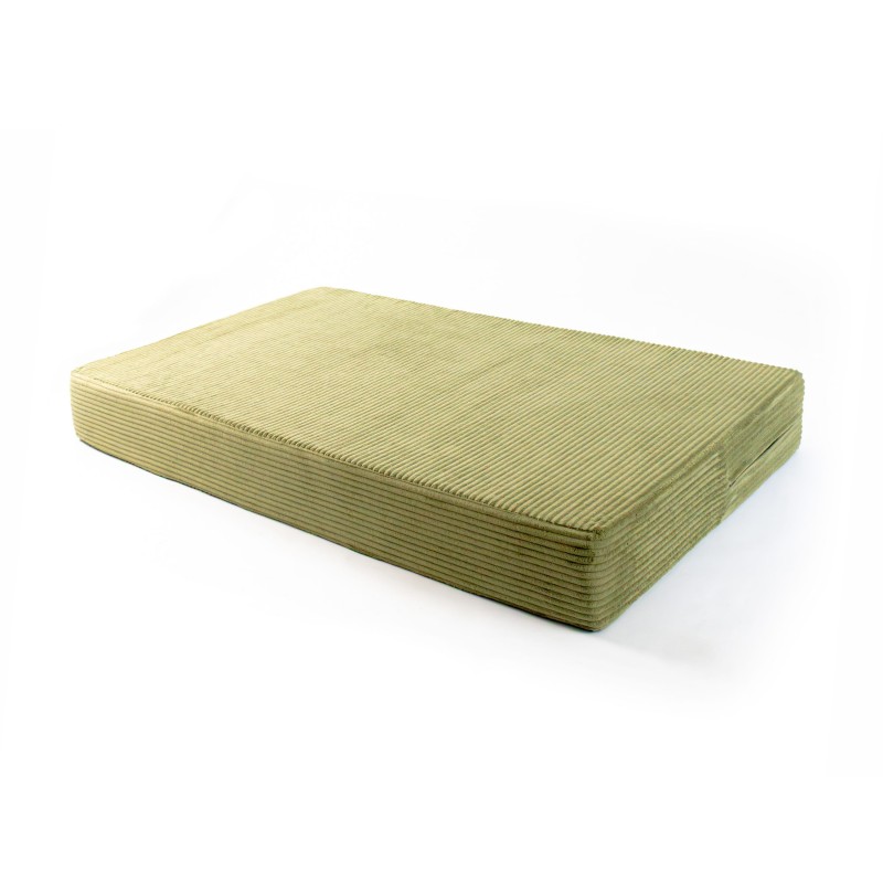 Coussin de siège pour palettes | Velours côtelé | 120x80 cm | Couleur vert