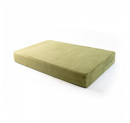 Coussin de siège pour palettes | Velours côtelé | 120x80 cm | Couleur vert