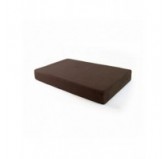 Coussin de siège pour palettes | Velours côtelé | 120x80 cm | Couleur marron foncé
