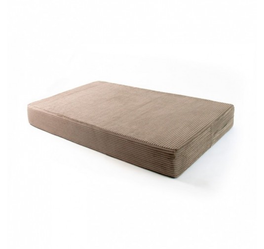 Coussin de siège pour palettes | Velours côtelé | 120x80 cm | Couleur marron