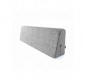 Coussin de dossier pour palettes | Velours côtelé | 120x40 cm | Couleur gris