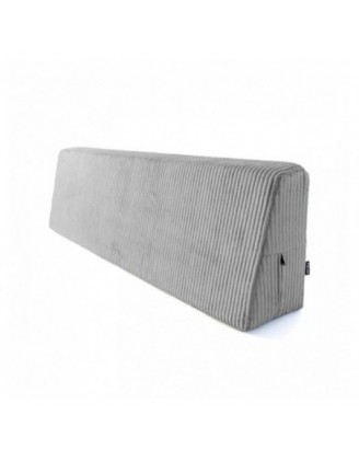 Coussin de dossier pour palettes | Velours côtelé | 120x40 cm | Couleur gris