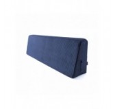 Coussin de dossier pour palettes | Velours côtelé | 120x40 cm | Couleur bleu foncé