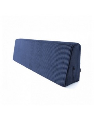 Coussin de dossier pour palettes | Velours côtelé | 120x40 cm | Couleur bleu foncé