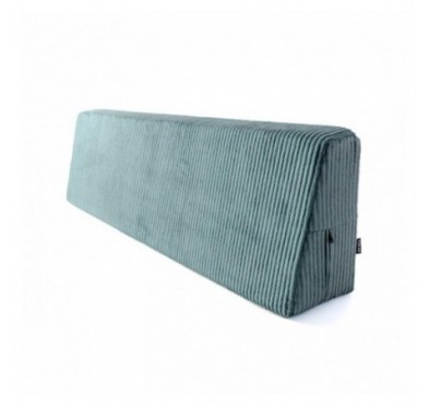 Coussin de dossier pour palettes | Velours côtelé | 120x40 cm | Couleur bleu