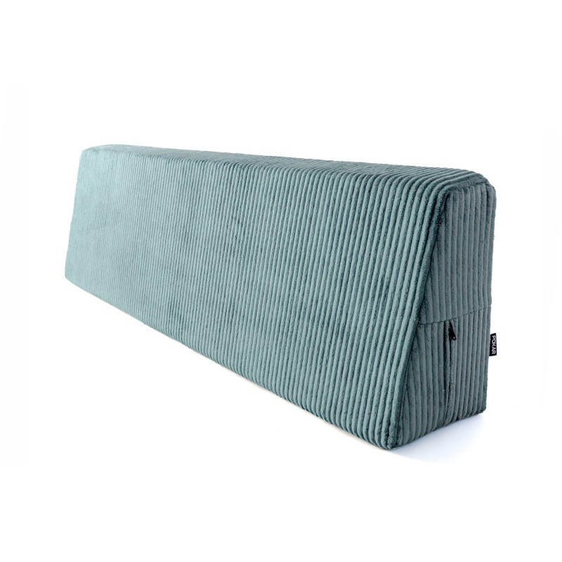 Coussin de dossier pour palettes | Velours côtelé | 120x40 cm | Couleur bleu