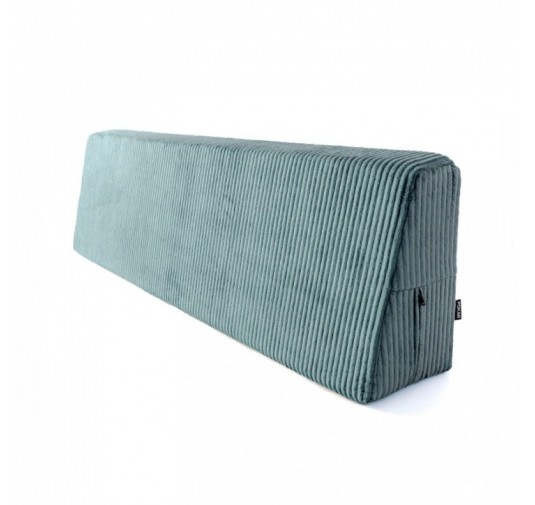 Coussin de dossier pour palettes | Velours côtelé | 120x40 cm | Couleur bleu