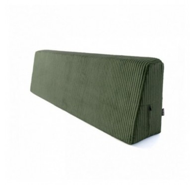 Coussin de dossier pour palettes | Velours côtelé | 120x40 cm | Couleur vert foncé