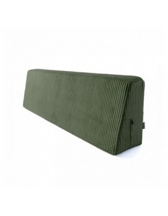 Coussin de dossier pour palettes | Velours côtelé | 120x40 cm | Couleur vert foncé