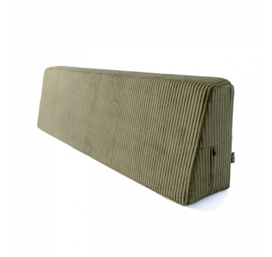 Coussin de dossier pour palettes | Velours côtelé | 120x40 cm | Couleur vert