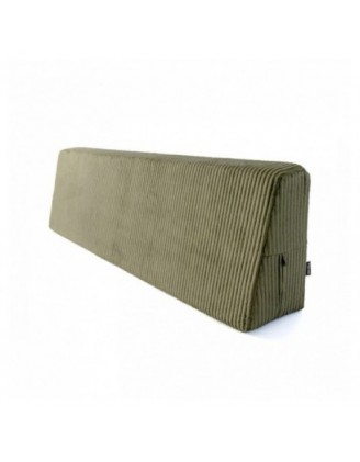 Coussin de dossier pour palettes | Velours côtelé | 120x40 cm | Couleur vert