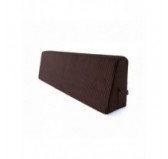 Coussin de dossier pour palettes | Velours côtelé | 120x40 cm | Couleur marron foncé