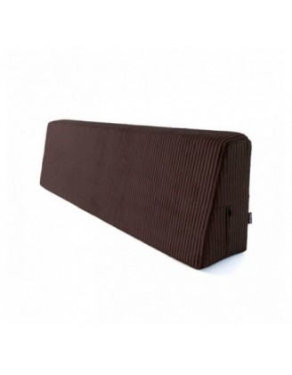 Coussin de dossier pour palettes | Velours côtelé | 120x40 cm | Couleur marron foncé