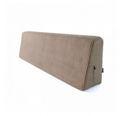 Coussin de dossier pour palettes | Velours côtelé | 120x40 cm | Couleur marron