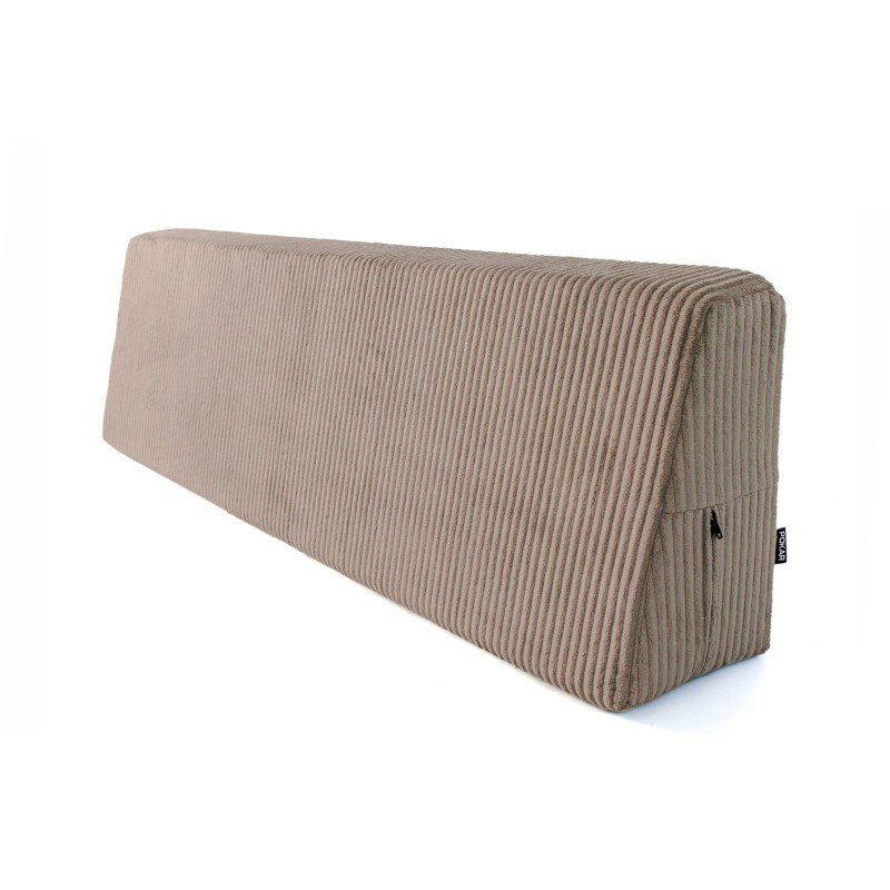 Coussin de dossier pour palettes | Velours côtelé | 120x40 cm | Couleur marron