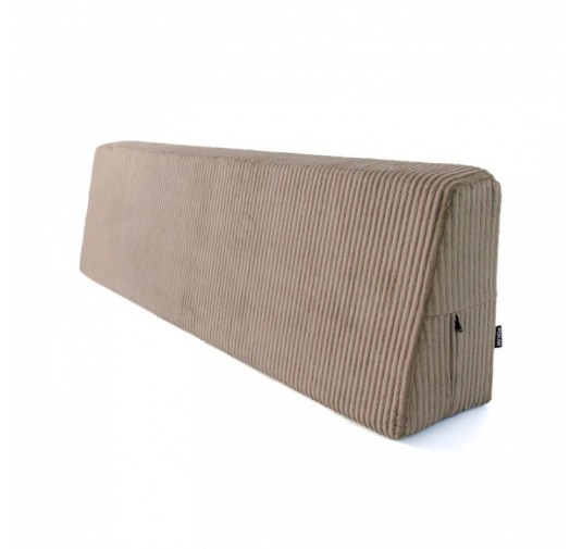 Coussin de dossier pour palettes | Velours côtelé | 120x40 cm | Couleur marron