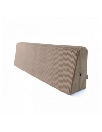 Coussin de dossier pour palettes | Velours côtelé | 120x40 cm | Couleur marron