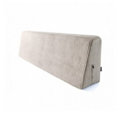 Coussin de dossier pour palettes | Velours côtelé | 120x40 cm | Couleur beige foncé