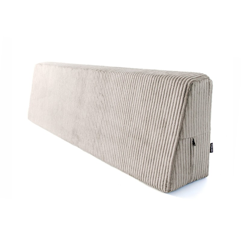 Coussin de dossier pour palettes | Velours côtelé | 120x40 cm | Couleur beige foncé