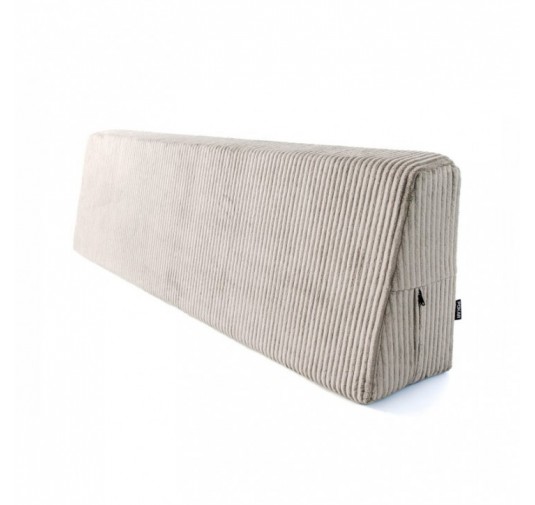 Coussin de dossier pour palettes | Velours côtelé | 120x40 cm | Couleur beige foncé
