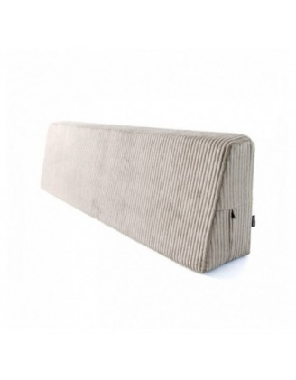 Coussin de dossier pour palettes | Velours côtelé | 120x40 cm | Couleur beige foncé