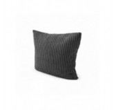 Coussin décoratif pour palettes | Velours côtelé | 40x40 cm | Couleur gris foncé