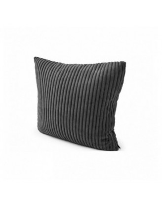 Coussin décoratif pour palettes | Velours côtelé | 40x40 cm | Couleur gris foncé