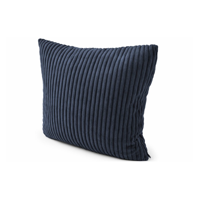 Coussin décoratif pour palettes | Velours côtelé | 40x40 cm | Couleur bleu foncé