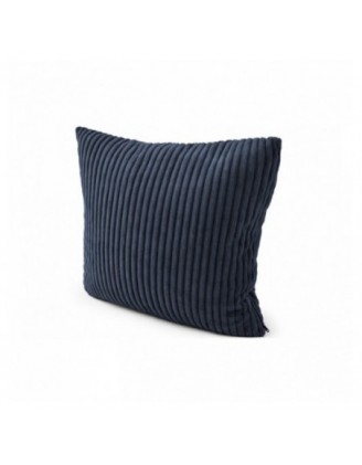 Coussin décoratif pour palettes | Velours côtelé | 40x40 cm | Couleur bleu foncé