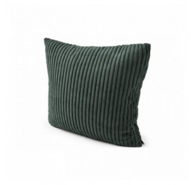 Coussin décoratif pour palettes | Velours côtelé | 40x40 cm | Couleur vert foncé