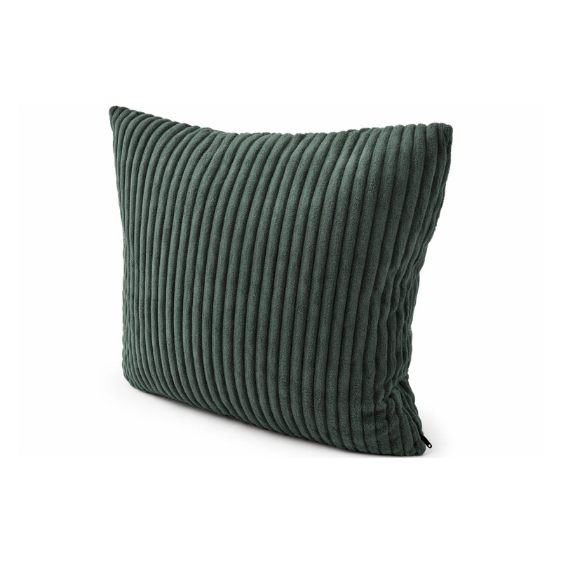 Coussin décoratif pour palettes | Velours côtelé | 40x40 cm | Couleur vert foncé