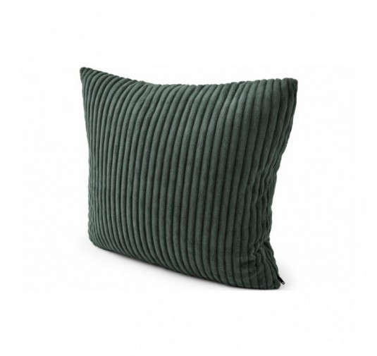 Coussin décoratif pour palettes | Velours côtelé | 40x40 cm | Couleur vert foncé