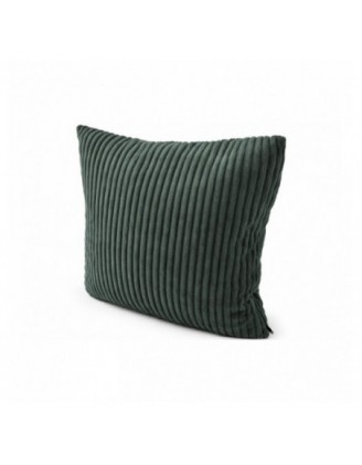 Coussin décoratif pour palettes | Velours côtelé | 40x40 cm | Couleur vert foncé