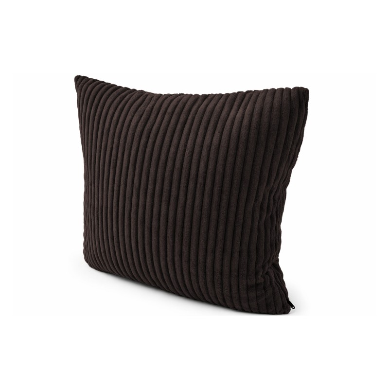 Coussin décoratif pour palettes | Velours côtelé | 40x40 cm | Couleur marron foncé