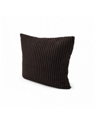 Coussin décoratif pour palettes | Velours côtelé | 40x40 cm | Couleur marron foncé