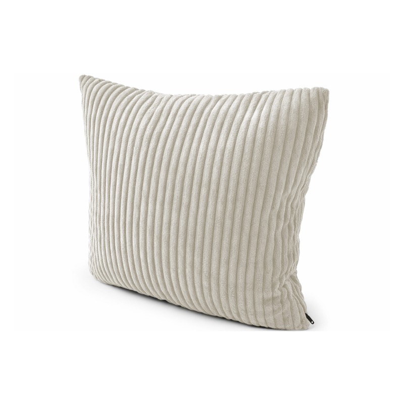 Coussin décoratif pour palettes | Velours côtelé | 40x40 cm | Couleur beige foncé